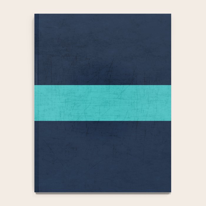 classic - navy and aqua Notebook Gallery Image 4