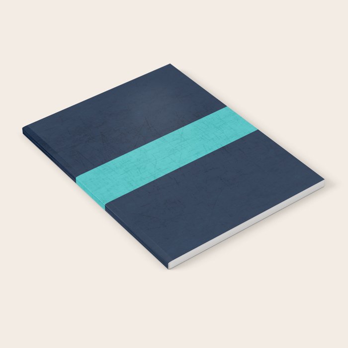 classic - navy and aqua Notebook Gallery Image 1