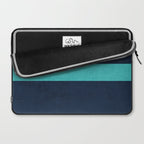 classic - navy and aqua Laptop Sleeve Gallery Image 2