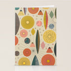 Mid Century Modern Eucalyptus with Retro Vibes Stationery Card Gallery Image 2
