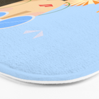Girl with plants Bath Mat Gallery Image 3