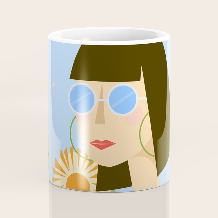 Girl with plants Coffee Mug Gallery Image 4