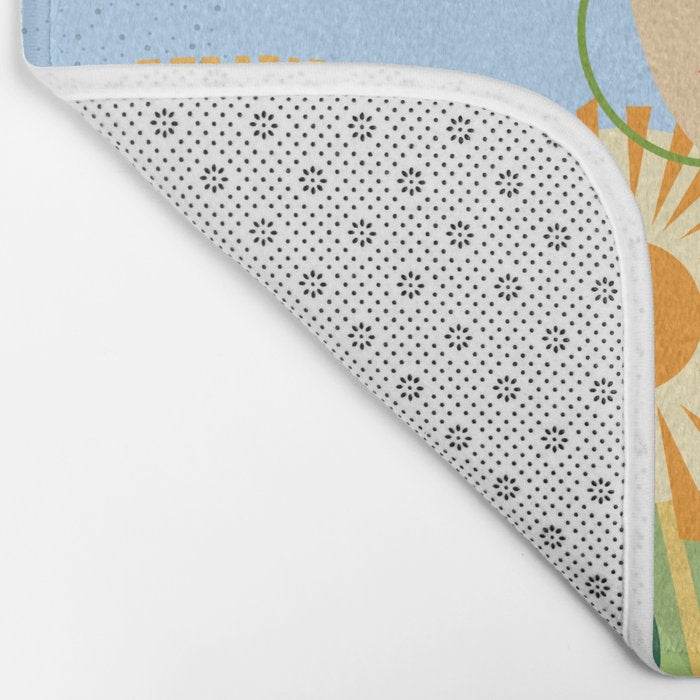 Girl with plants Bath Mat Gallery Image 2