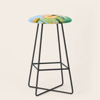 Girl with plants Stool Gallery Image 1