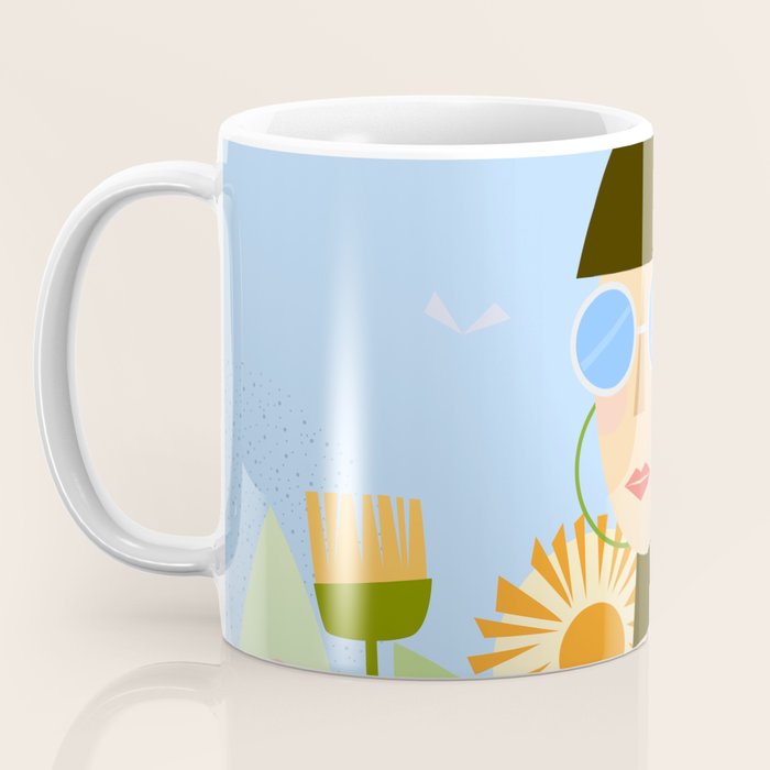 Girl with plants Coffee Mug Gallery Image 3
