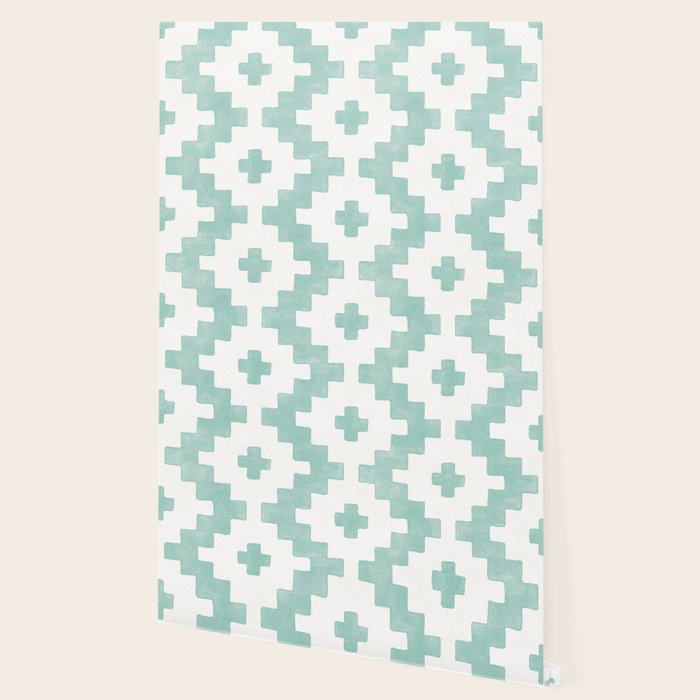 Taos - Turquoise  Wallpaper Gallery Image 2
