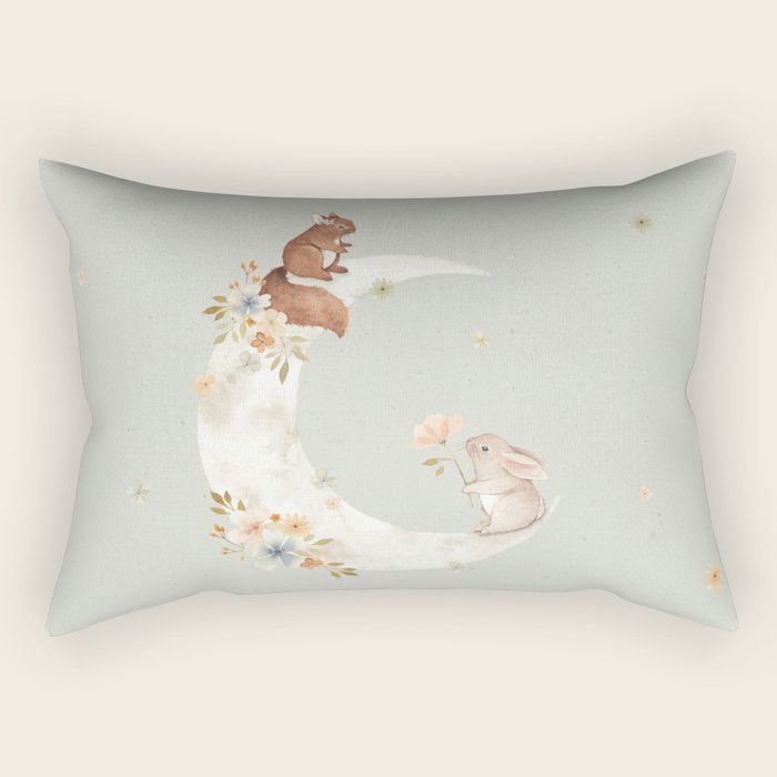 I love you to the moon and back Rectangular Pillow Gallery Image 1