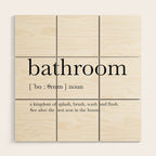 Bathroom definition Wood Wall Art Gallery Image 1