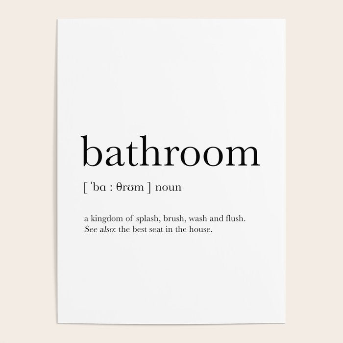 Bathroom definition Poster Gallery Image 4