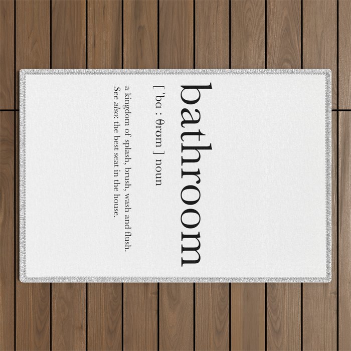 Bathroom definition Outdoor Rug Gallery Image 1