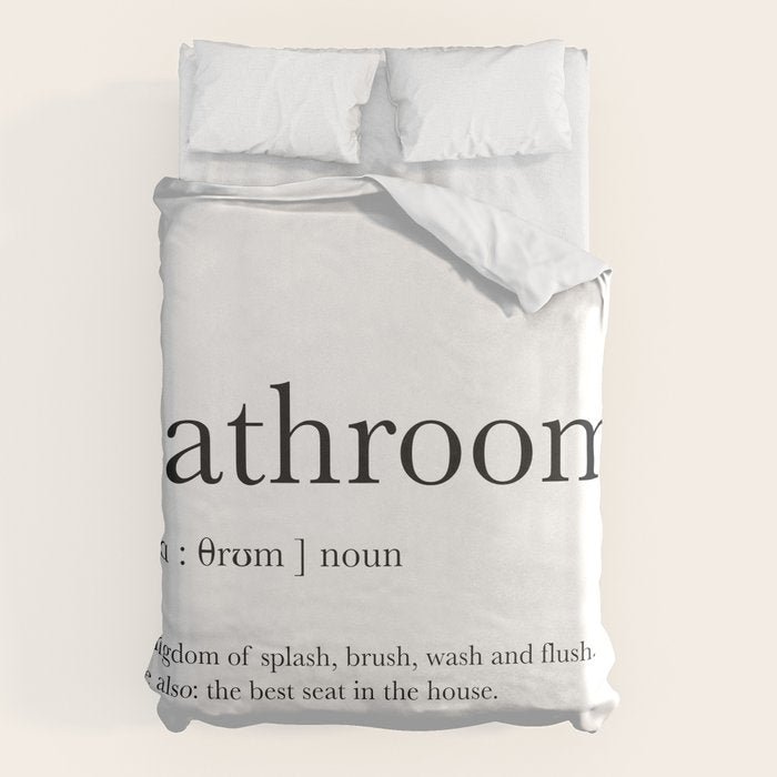 Bathroom definition Duvet Cover Gallery Image 1
