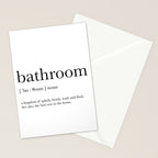 Bathroom definition Stationery Card Gallery Image 2
