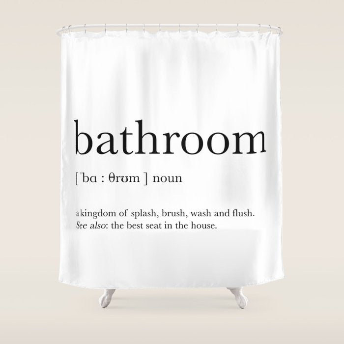 Bathroom definition Shower Curtain Gallery Image 1
