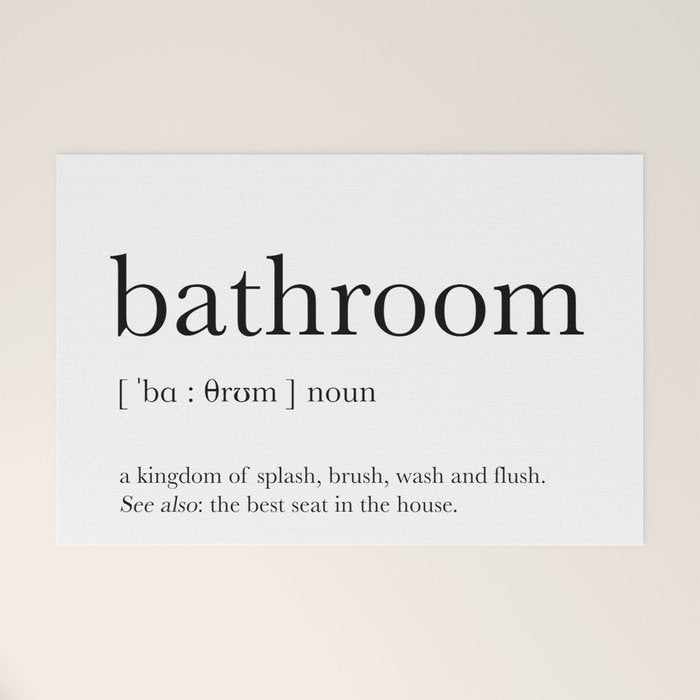 Bathroom definition Welcome Mat Gallery Image 1