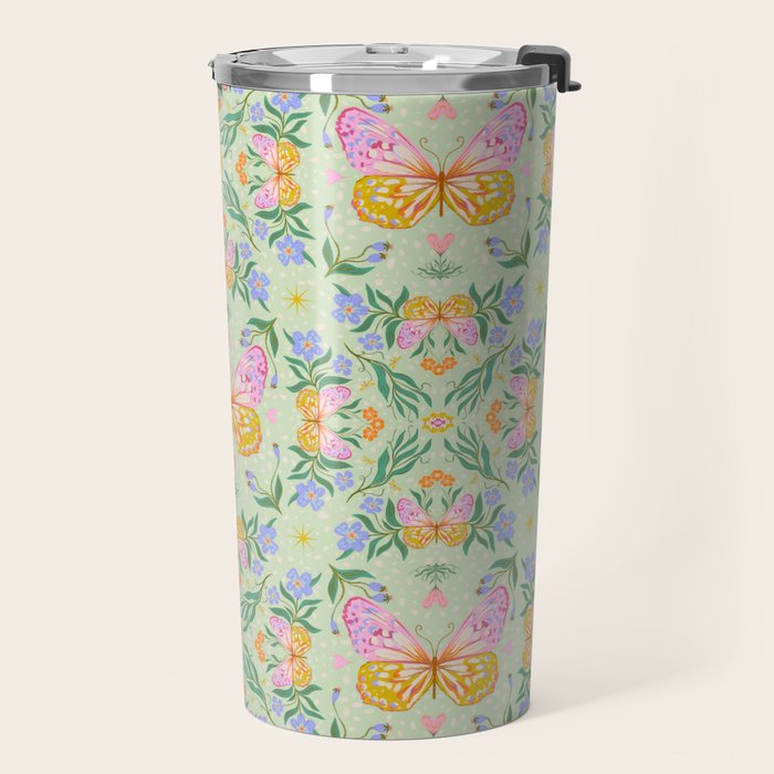 Magical butterflies garden Travel Mug Gallery Image 2