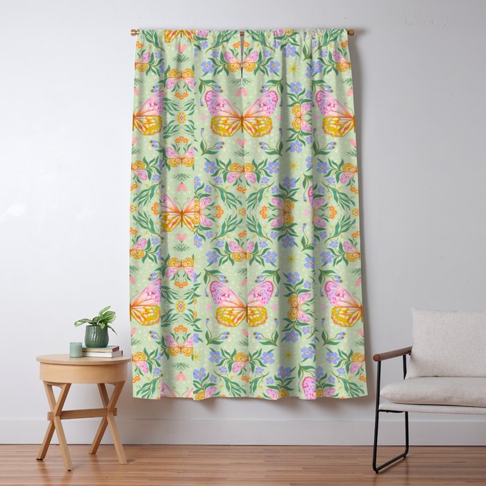 Magical butterflies garden Window Curtain Gallery Image 5