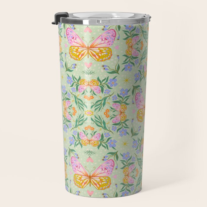 Magical butterflies garden Travel Mug Gallery Image 3