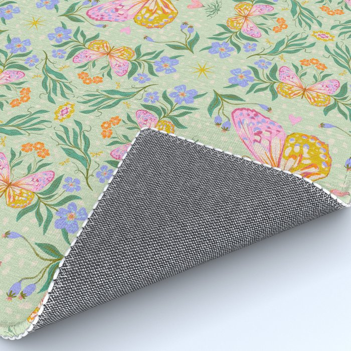 Magical butterflies garden Rug Gallery Image 4