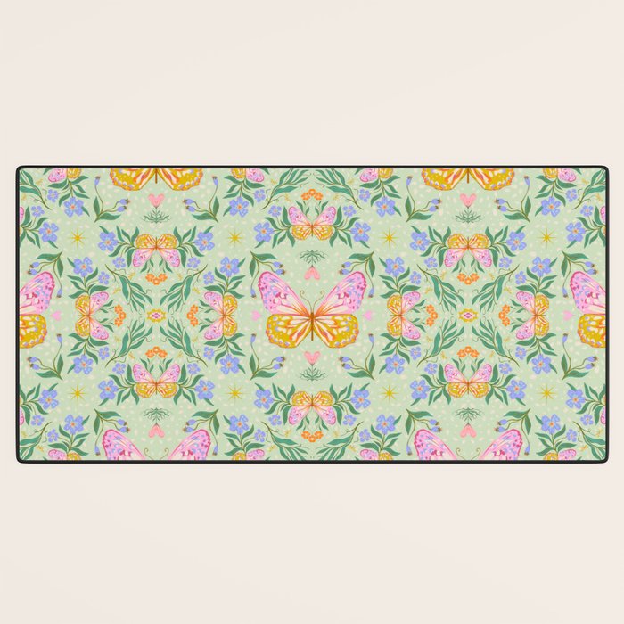Magical butterflies garden Desk Mat Gallery Image 3