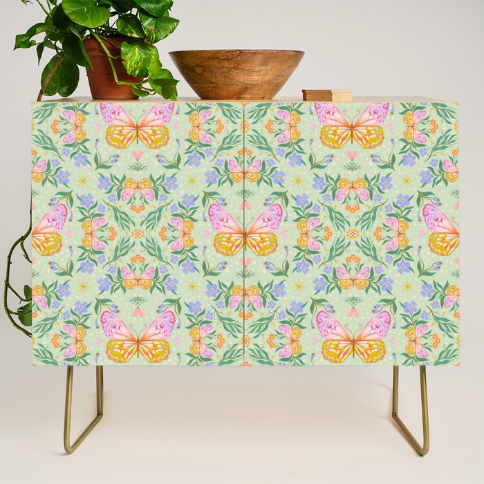 Magical butterflies garden Credenza Gallery Image 1