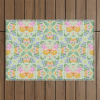 Magical butterflies garden Outdoor Rug Gallery Image 1
