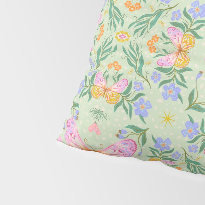 Magical butterflies garden Pillow Sham Gallery Image 4