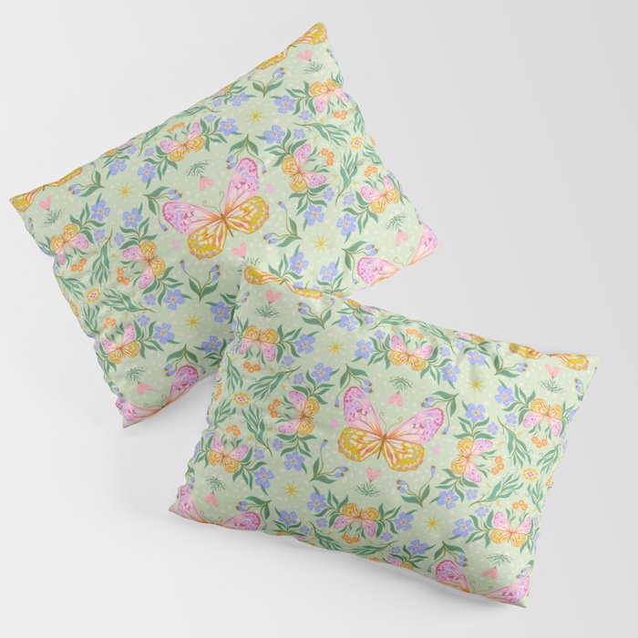 Magical butterflies garden Pillow Sham Gallery Image 3