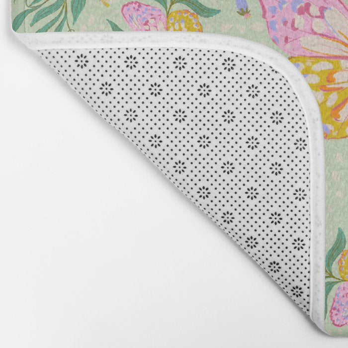Magical butterflies garden Bath Mat Gallery Image 2