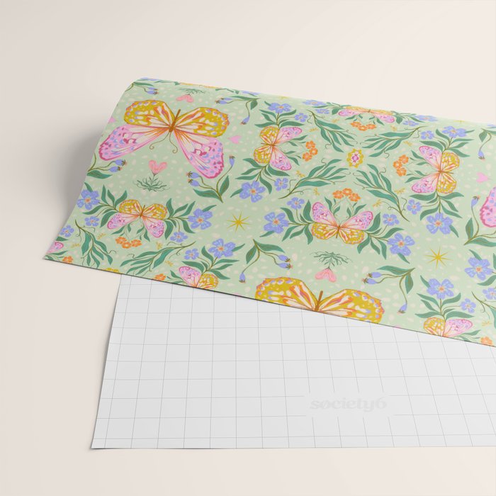 Magical butterflies garden Wrapping Paper Gallery Image 2