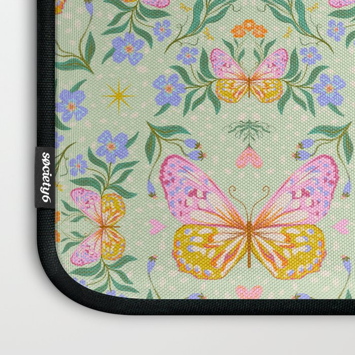 Magical butterflies garden Laptop Sleeve Gallery Image 3