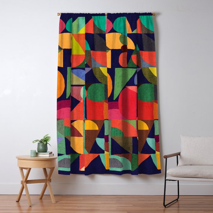 Color Blocks Window Curtain Gallery Image 5