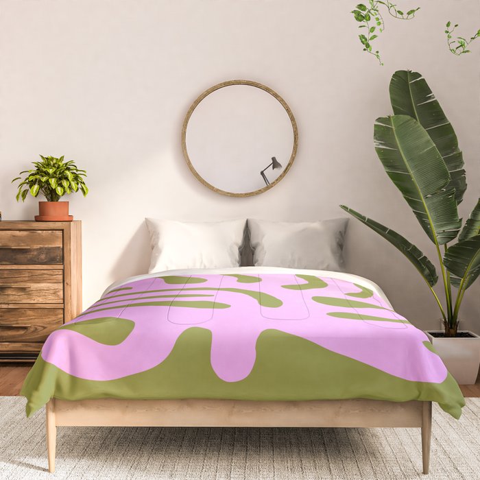 Wasabi & Lavender: Matisse Paper Cutouts 05 Comforter Gallery Image 3