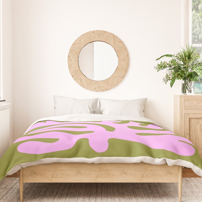 Wasabi & Lavender: Matisse Paper Cutouts 05 Duvet Cover Gallery Image 3