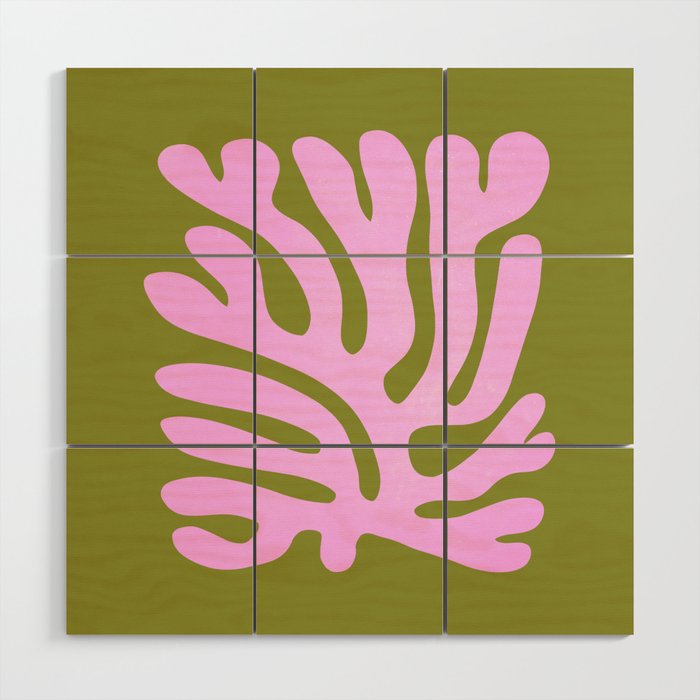 Wasabi & Lavender: Matisse Paper Cutouts 05 Wood Wall Art Gallery Image 1