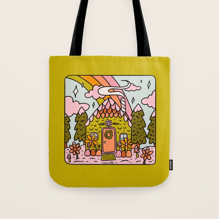 Virgo Gingerbread House Tote Bag Gallery Image 1