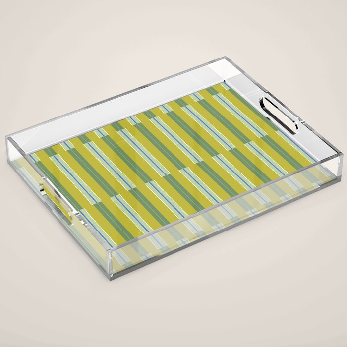 Electric Chartreuse Pistachio Sea Glass Acrylic Tray Gallery Image 1
