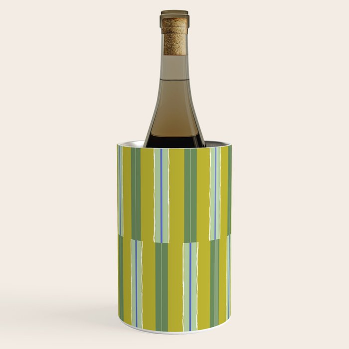 Electric Chartreuse Pistachio Sea Glass Wine Chiller Gallery Image 1