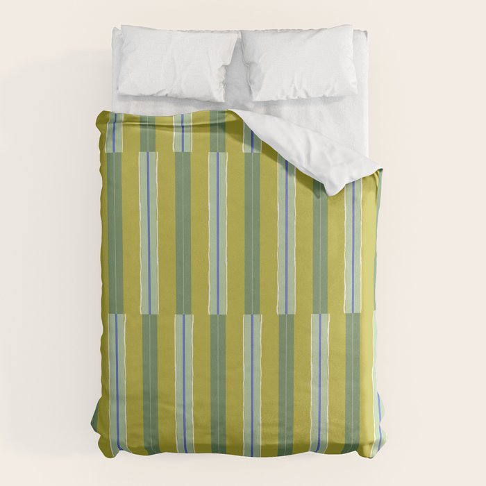 Electric Chartreuse Pistachio Sea Glass Duvet Cover Gallery Image 1