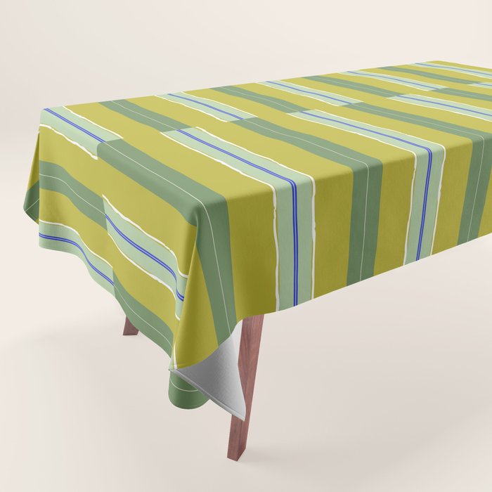 Electric Chartreuse Pistachio Sea Glass Tablecloth Gallery Image 1