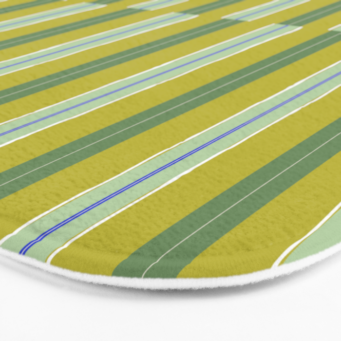 Electric Chartreuse Pistachio Sea Glass Bath Mat Gallery Image 3