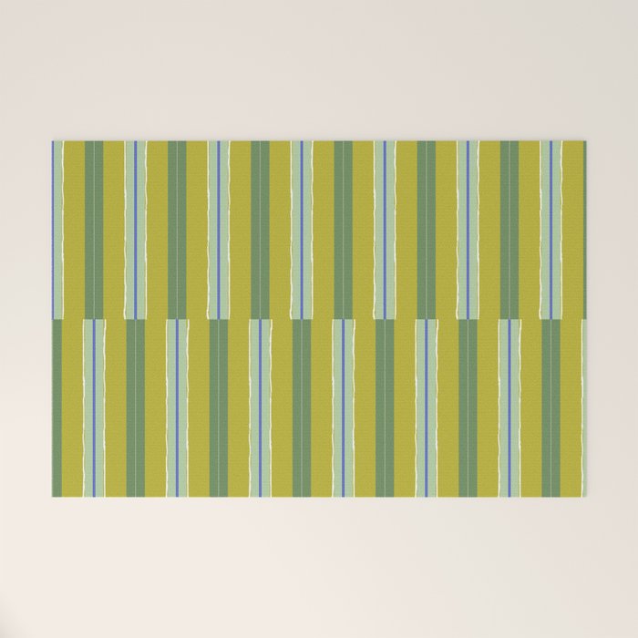 Electric Chartreuse Pistachio Sea Glass Welcome Mat Gallery Image 1