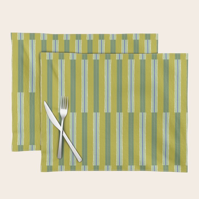 Electric Chartreuse Pistachio Sea Glass Placemat Gallery Image 1