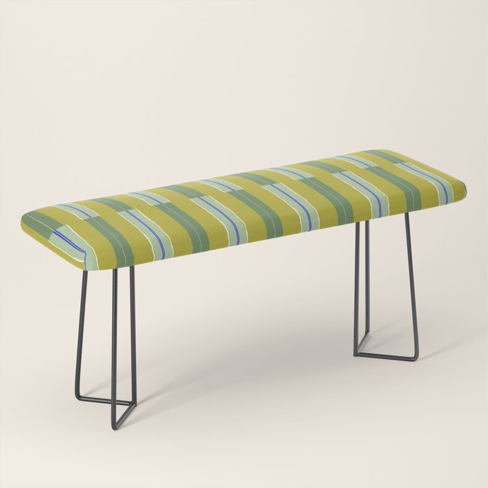 Electric Chartreuse Pistachio Sea Glass Bench Gallery Image 1