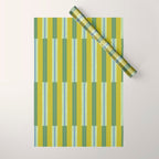 Electric Chartreuse Pistachio Sea Glass Wrapping Paper Gallery Image 1
