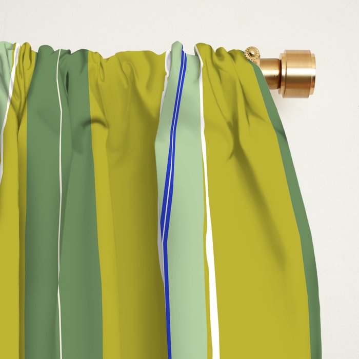 Electric Chartreuse Pistachio Sea Glass Window Curtain Gallery Image 2