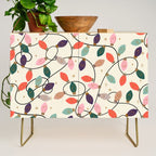 Whimsical Festive String Lights Seamless Pattern Credenza Gallery Image 1