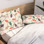 Whimsical Festive String Lights Seamless Pattern Pillow Sham Gallery Image 2