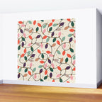 Whimsical Festive String Lights Seamless Pattern Wall Mural Gallery Image 2
