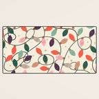 Whimsical Festive String Lights Seamless Pattern Desk Mat Gallery Image 3