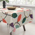 Whimsical Festive String Lights Seamless Pattern Tablecloth Gallery Image 3